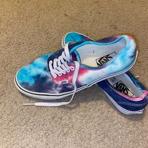 Tie-dyed Vans size women’s 10 (men’s 8.5)